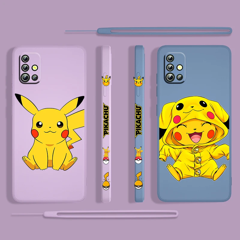 Pikachu Cute Cartoon For Samsung Galaxy A73 A53 A33 A52 A32 A22 A71 A51 A21S A03S A50 4G 5G Liquid Left Rope Silicone Phone Case
Pikachu Cute Cartoon For Samsung Galaxy A73 A53 A33 A52 A32 A22 A71 A51 A21S A03S A50 4G 5G Liquid Left Rope Silicone Phone Case