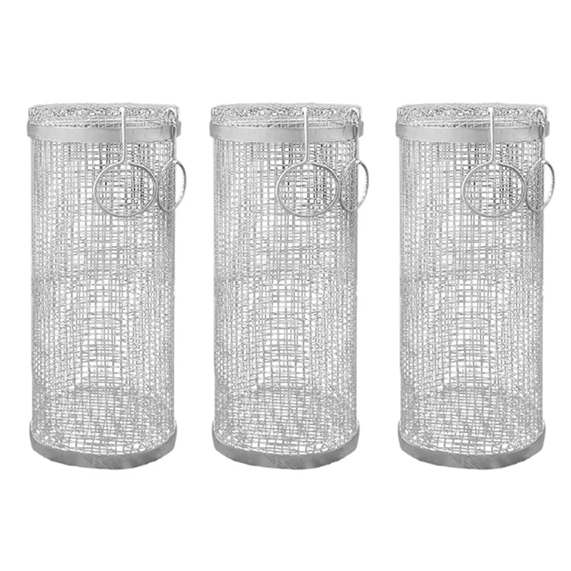 3Pcs Cylindrical Barbecue Basket Stainless Steel Grill Outdoor BBQ Suppiles Non Stick Kitchen Accessory For Kitchen/BBQ
3Pcs Cylindrical Barbecue Basket Stainless Steel Grill Outdoor BBQ Suppiles Non Stick Kitchen Accessory For Kitchen/BBQ