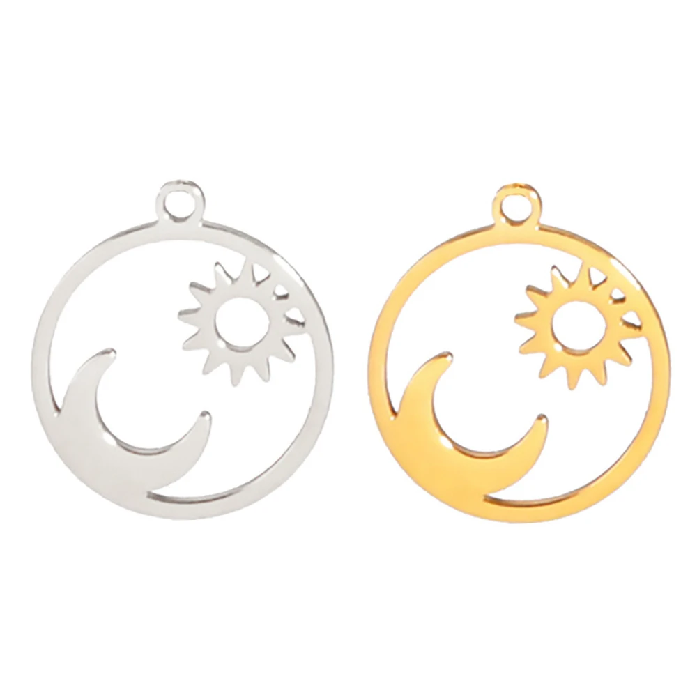 5pcs/Lot Wholesale Sun Moon Pendants Stainless Steel Charms For Jewelry Making Diy Handmade Necklace Bracelet Earrings Accessory
5pcs/Lot Wholesale Sun Moon Pendants Stainless Steel Charms For Jewelry Making Diy Handmade Necklace Bracelet Earrings Accessory