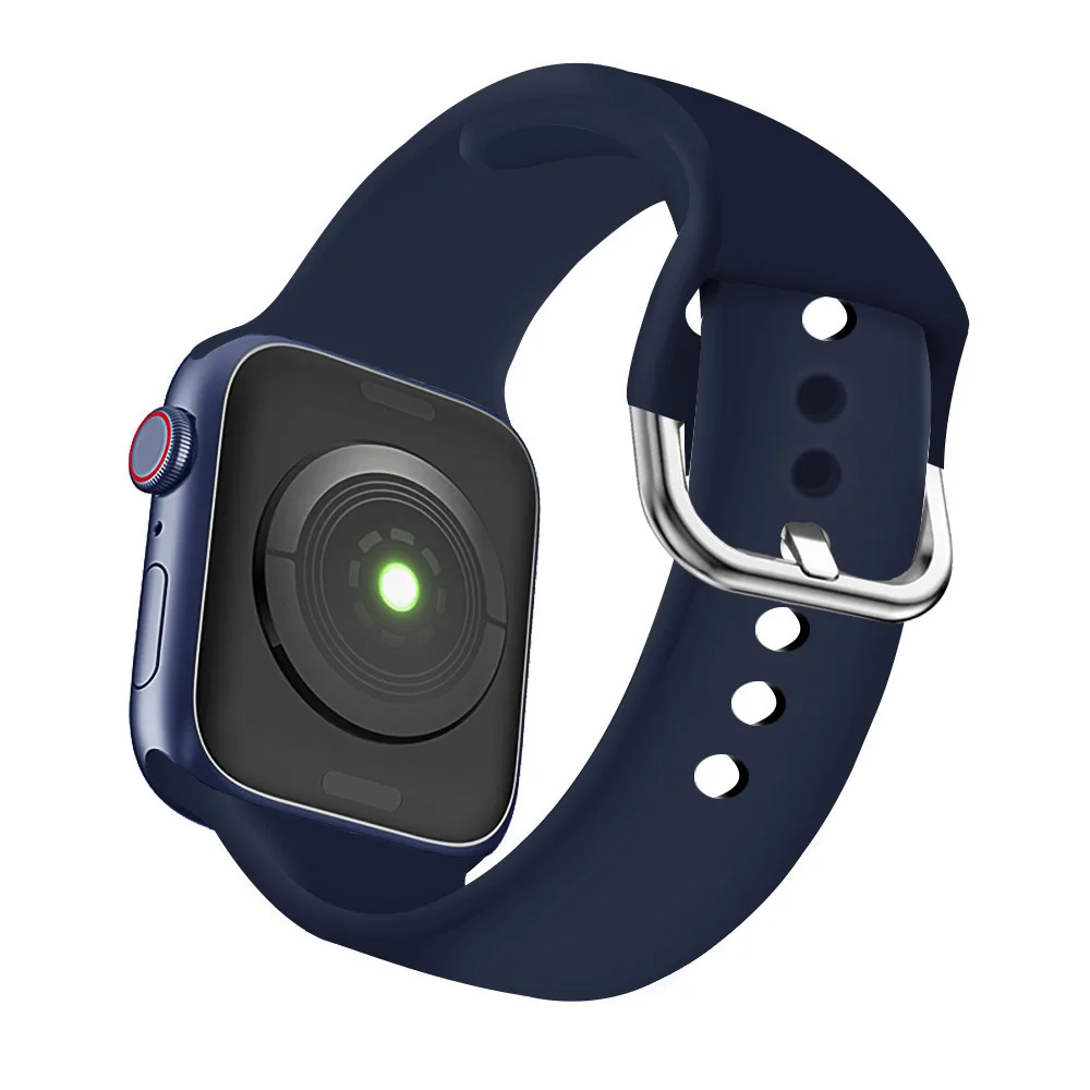 Silicone Sport for Apple Watch Band SE 7 Series 45MM 41MM Watchband Strap on smart iWatch 654321 42MM 38MM 40MM 44MM bracelet
Silicone Sport for Apple Watch Band SE 7 Series 45MM 41MM Watchband Strap on smart iWatch 654321 42MM 38MM 40MM 44MM bracelet