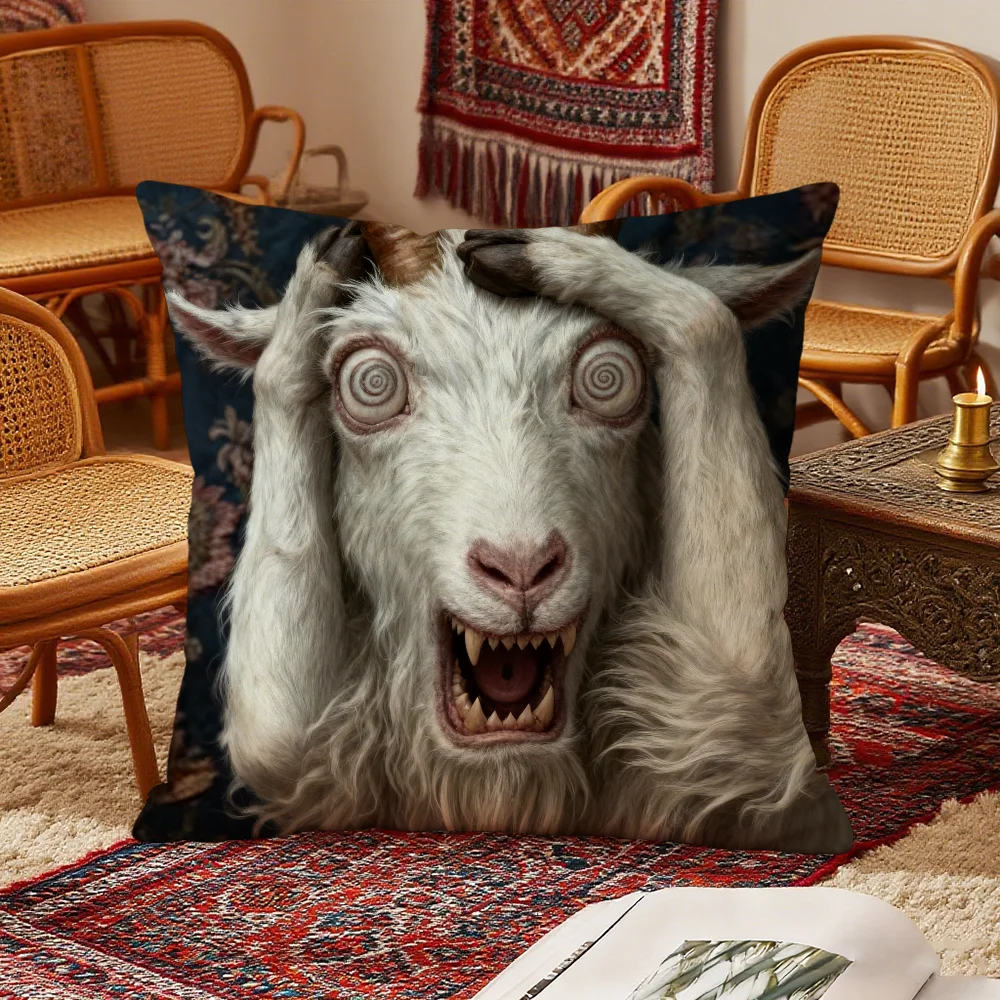 Чехол для подушки Spooky Goat Face 100% полиэстер
Чехол для подушки Spooky Goat Face 100% полиэстер