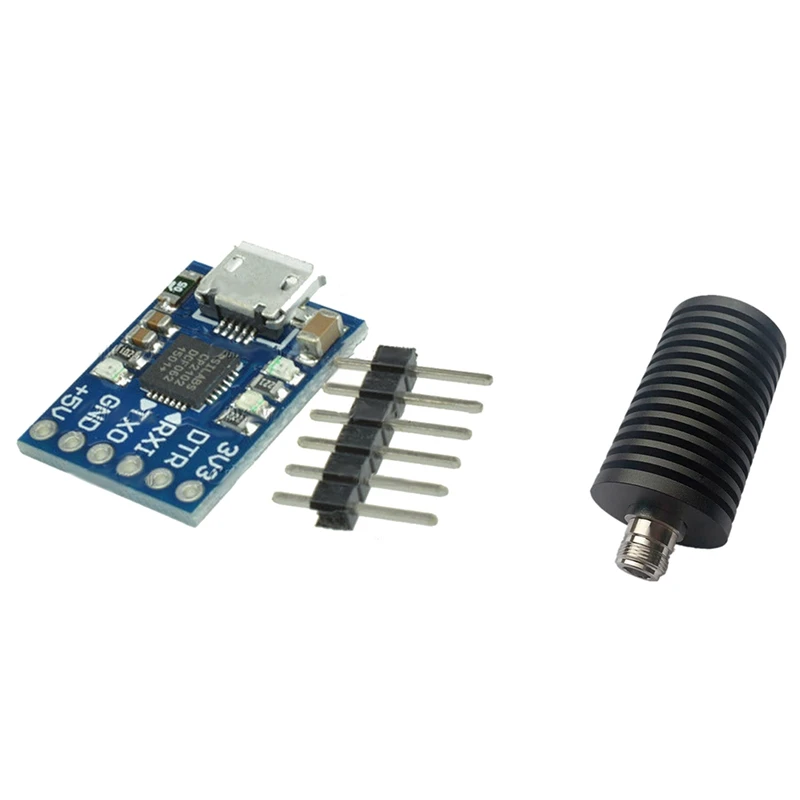 Micro-USB к UART TTL модуль 6-контактный последовательный преобразователь CP2102 STC и 50 Вт муляж нагрузки N гнездовой разъем DC - 3 ГГц 50 Ом
Micro-USB к UART TTL модуль 6-контактный последовательный преобразователь CP2102 STC и 50 Вт муляж нагрузки N гнездовой разъем DC - 3 ГГц 50 Ом