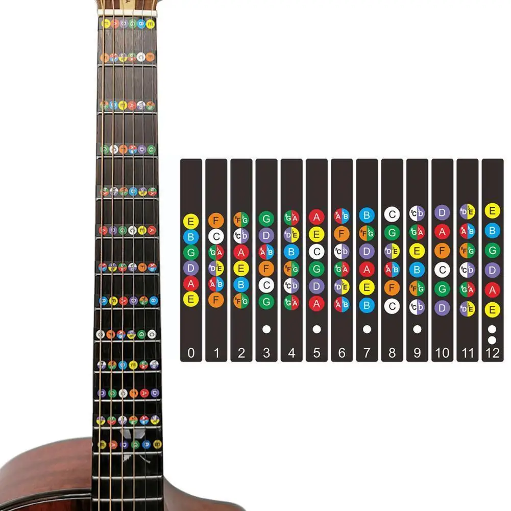 Zebra Colorful Guitar Scale Name Stickers Electric Guitar Beginner Fretboard Note Decal For 6-String Acoustic Electric Guit U0P8
Zebra Colorful Guitar Scale Name Stickers Electric Guitar Beginner Fretboard Note Decal For 6-String Acoustic Electric Guit U0P8