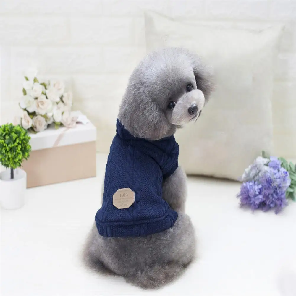 Exquisite Puppy Knitwear Casual Solid Color Warm Sweater Coat Outfit Clothes Pet Sweater Dog Sweater
Exquisite Puppy Knitwear Casual Solid Color Warm Sweater Coat Outfit Clothes Pet Sweater Dog Sweater