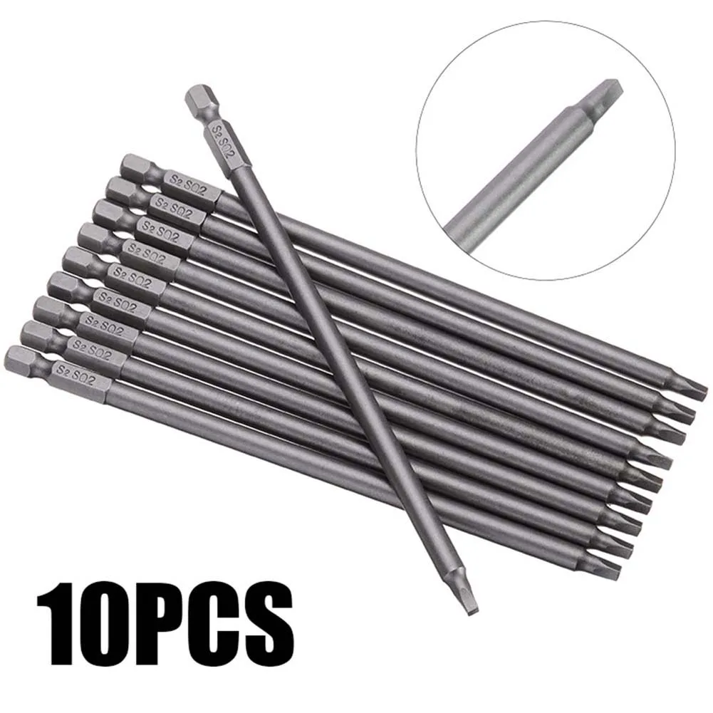 10pcs S2 #2 Square Driver Bit Washer Head Screws Driver Bits 1/4\" Square Head Screwdriver Bits Hand Tools 150mm
10pcs S2 #2 Square Driver Bit Washer Head Screws Driver Bits 1/4\" Square Head Screwdriver Bits Hand Tools 150mm