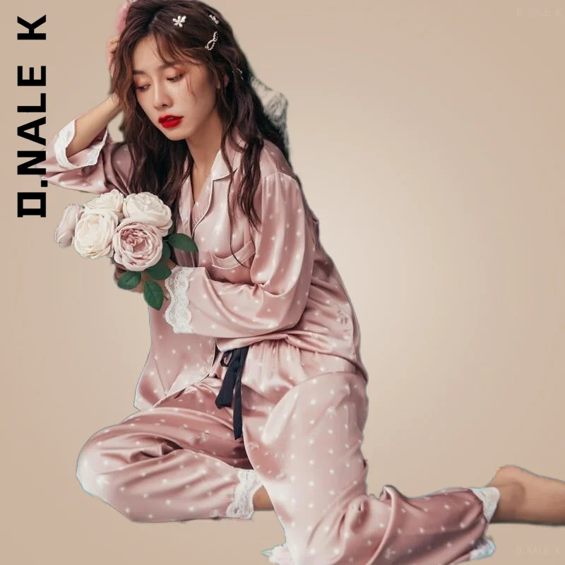 D.Nale K Spring Autumn Home Wear Nightwear Print Fashion Women Pajama Set Sweet Lace Cuff Trousers Long Sleeve Suit Pyjamas
D.Nale K Spring Autumn Home Wear Nightwear Print Fashion Women Pajama Set Sweet Lace Cuff Trousers Long Sleeve Suit Pyjamas