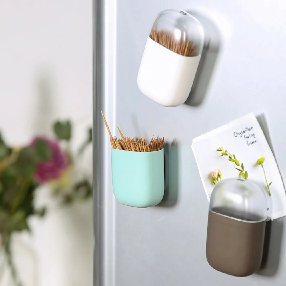 Magnetic Toothpick Holder Wall Mount Toothpick Dispenser Refrigerator Toothpick Storage Box Household Toothpicks Container
Magnetic Toothpick Holder Wall Mount Toothpick Dispenser Refrigerator Toothpick Storage Box Household Toothpicks Container