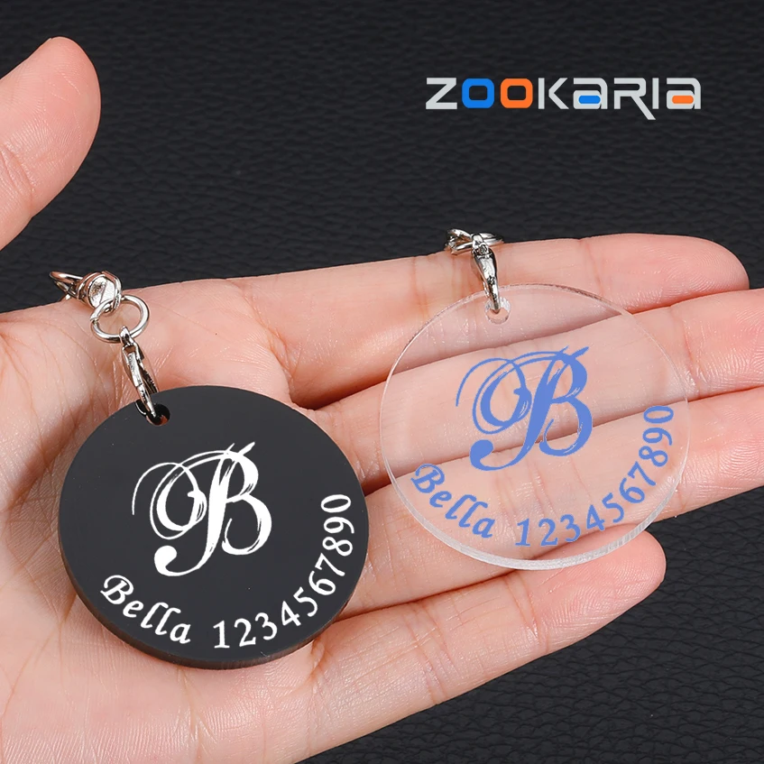 Personalized Clear Pet ID Tag Acrylic Colorful Font Dog Tags Free Engraving Customized Nameplate Anti-Lost Pet Collar Pendant
Personalized Clear Pet ID Tag Acrylic Colorful Font Dog Tags Free Engraving Customized Nameplate Anti-Lost Pet Collar Pendant