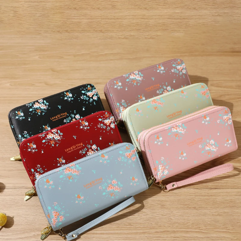 Women Wallet Purse 2022 New Long Lady Hand Holding Korean Casual Mobile Phone Bag Double Zipper Card Holder Famle Clutch
Women Wallet Purse 2022 New Long Lady Hand Holding Korean Casual Mobile Phone Bag Double Zipper Card Holder Famle Clutch