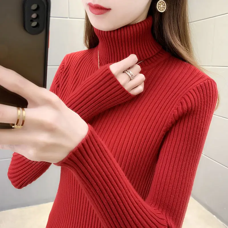 High Collar Sweater Pullover Women Winter Autumn and Winter 2023 Western Style Slim and Casual Knitted Sweater Pullover Female
High Collar Sweater Pullover Women Winter Autumn and Winter 2023 Western Style Slim and Casual Knitted Sweater Pullover Female