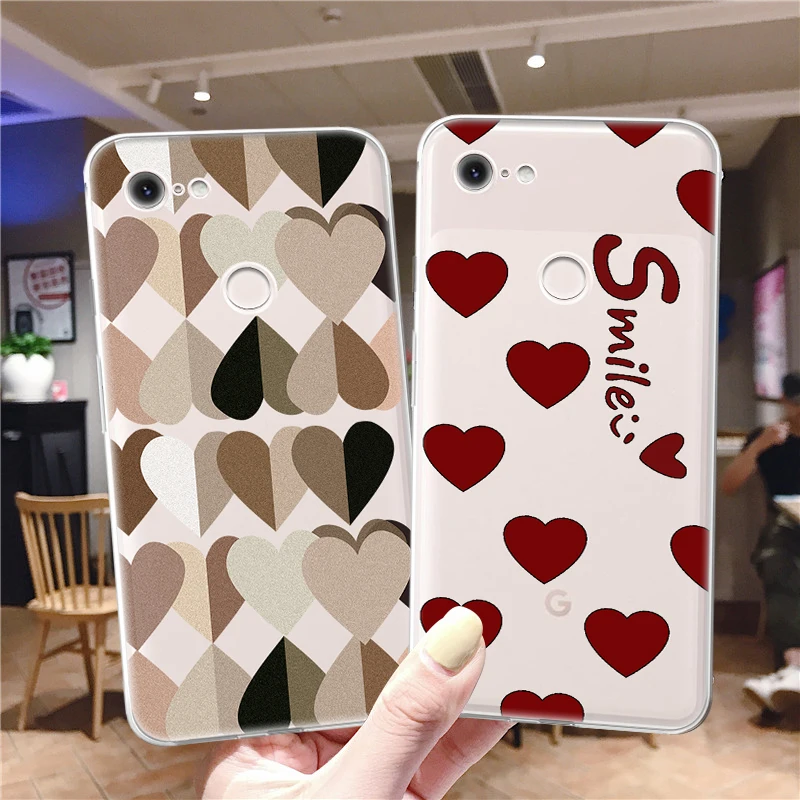 Soft Clear TPU Coque for Google Pixel 6 6Pro 5 4 3 3a 3XL 4XL Pixel XL Love Heart Phone Case Back Covers for Pixel 2 XL 4A 5A 5G
Soft Clear TPU Coque for Google Pixel 6 6Pro 5 4 3 3a 3XL 4XL Pixel XL Love Heart Phone Case Back Covers for Pixel 2 XL 4A 5A 5G