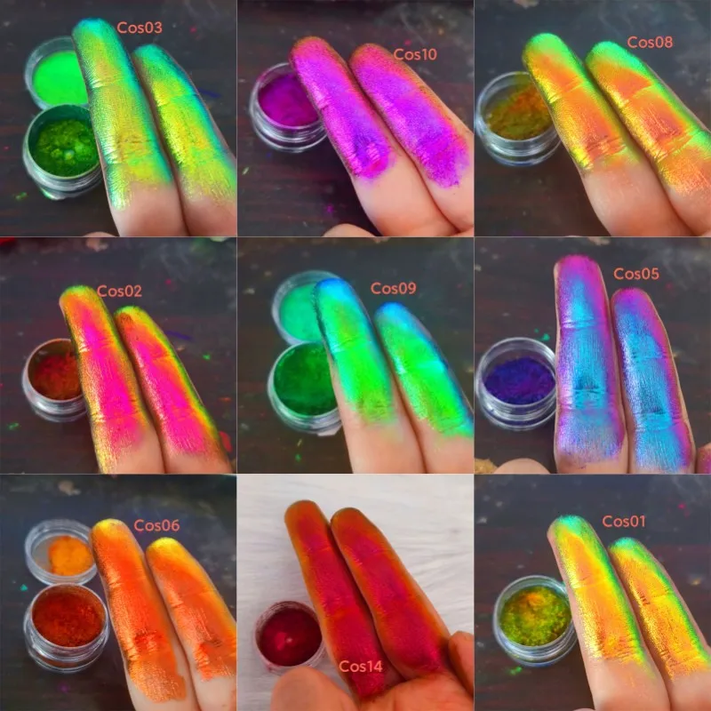 0.2g Hot Sale Chameleon Nail Glitter Powders Colorful Chrome Dust Aurora Mirror Powders Nail Art Decorations Makeup Supplies DIY
0.2g Hot Sale Chameleon Nail Glitter Powders Colorful Chrome Dust Aurora Mirror Powders Nail Art Decorations Makeup Supplies DIY