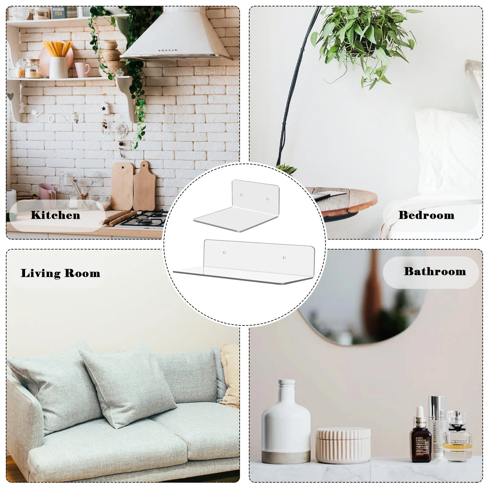 Small Floating Shelf Acrylic Hanging Shelves Wall Mounted Perforated Books Holder Organizer Display Storage Rack For Home
Small Floating Shelf Acrylic Hanging Shelves Wall Mounted Perforated Books Holder Organizer Display Storage Rack For Home