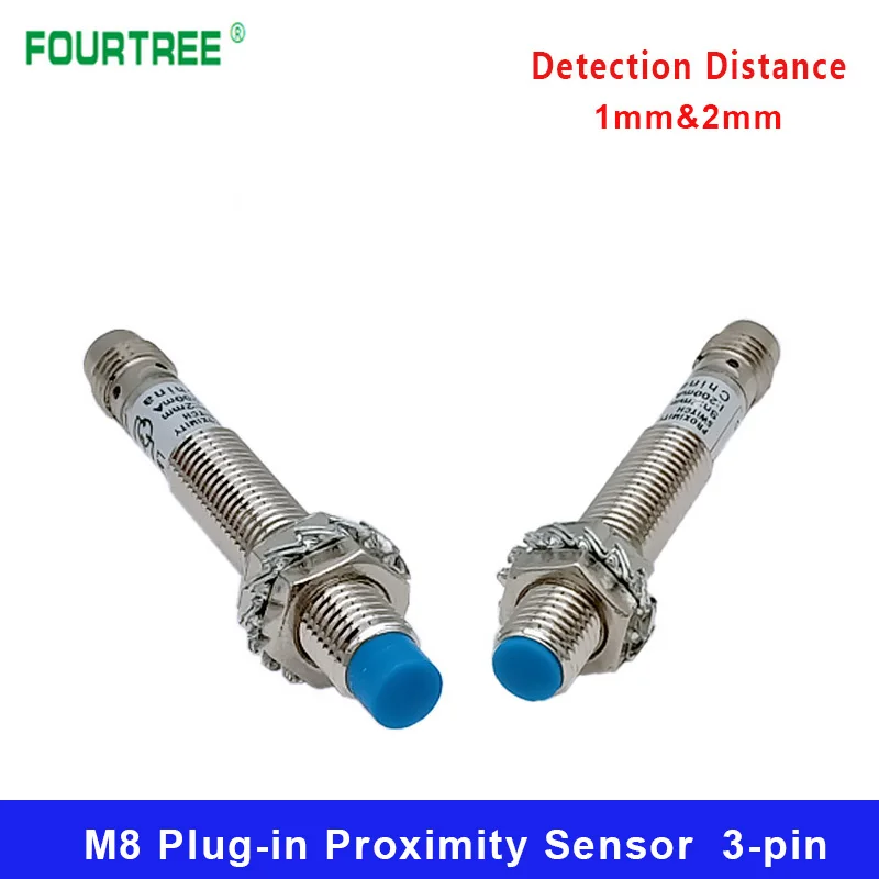 LJ8A3 Plug-in Proximity Sensor M8 Metal Inductive Approach Switch With Air Plug Detect Distance 1mm 2mm PNP/NPN NO NC 3 Cores
LJ8A3 Plug-in Proximity Sensor M8 Metal Inductive Approach Switch With Air Plug Detect Distance 1mm 2mm PNP/NPN NO NC 3 Cores