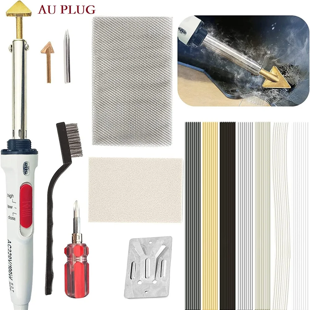 100W Car Bumper Welding Soldering Iron Kit 3-Speed Adjustment Temperature Control Welder EU US UK AU Plug 110V-220V Kayak Canoe
100W Car Bumper Welding Soldering Iron Kit 3-Speed Adjustment Temperature Control Welder EU US UK AU Plug 110V-220V Kayak Canoe