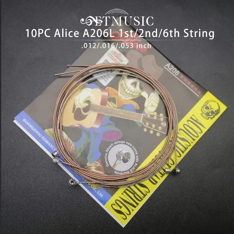 10Pcs Alice A206L 1st 2nd 6th String Guitar String Third String for Acoustic Guitar Folk Guitar Guitar Parts
10Pcs Alice A206L 1st 2nd 6th String Guitar String Third String for Acoustic Guitar Folk Guitar Guitar Parts
