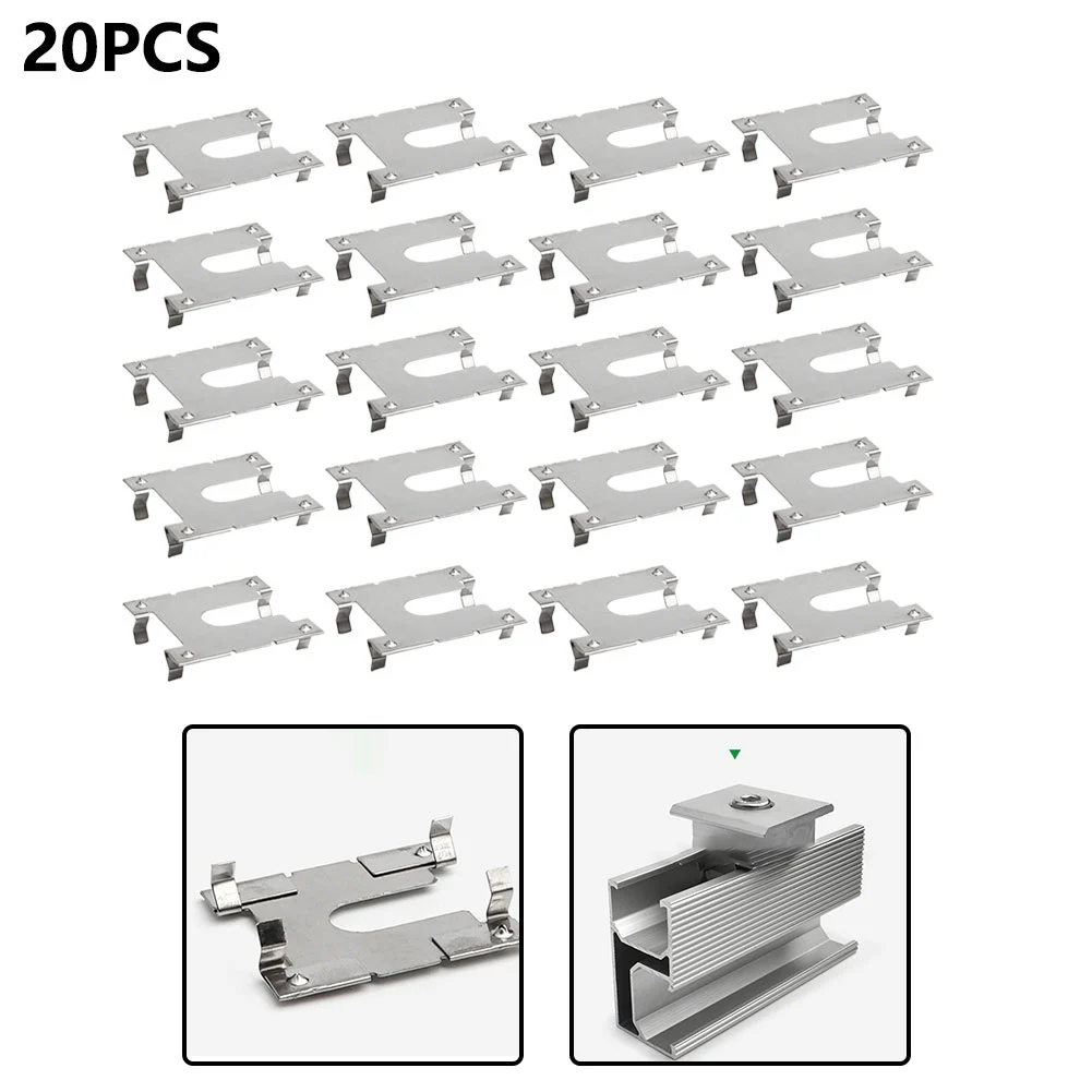 20X Earth Plate Grounding Clip Solar Panels PV Roof Fitting Stainless Steel For Photovoltaic Roofs, Photovoltaic Ground
20X Earth Plate Grounding Clip Solar Panels PV Roof Fitting Stainless Steel For Photovoltaic Roofs, Photovoltaic Ground