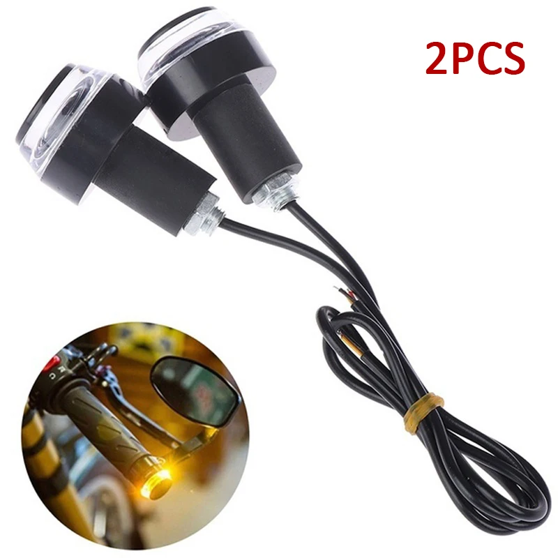 1pc/2pcs Universal Motorcycle Handle Bar End Lights Handle Grip End Lamp Turn Signal 12 LED Light Indicator Linker White & Amber
1pc/2pcs Universal Motorcycle Handle Bar End Lights Handle Grip End Lamp Turn Signal 12 LED Light Indicator Linker White & Amber