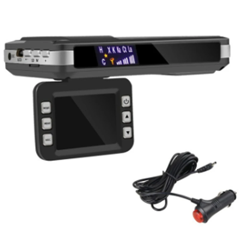 

9V-24V 2 In 1 Car Radar DVR Anti Radar Detector 12 Languages Driving Recorder Video Camera Flow Detecting Dash Cam