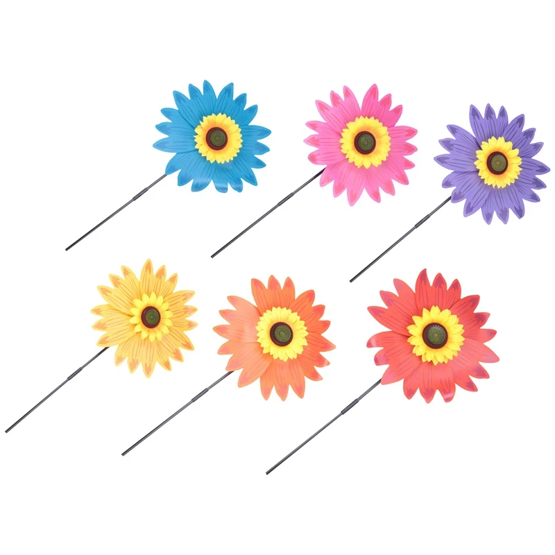 Sunflower Garden Pinwheels Spinner, Lawn Wind Spinners Flowers Garden Party Pinwheel for Patio Lawn & Garden (6PCS)
Sunflower Garden Pinwheels Spinner, Lawn Wind Spinners Flowers Garden Party Pinwheel for Patio Lawn & Garden (6PCS)