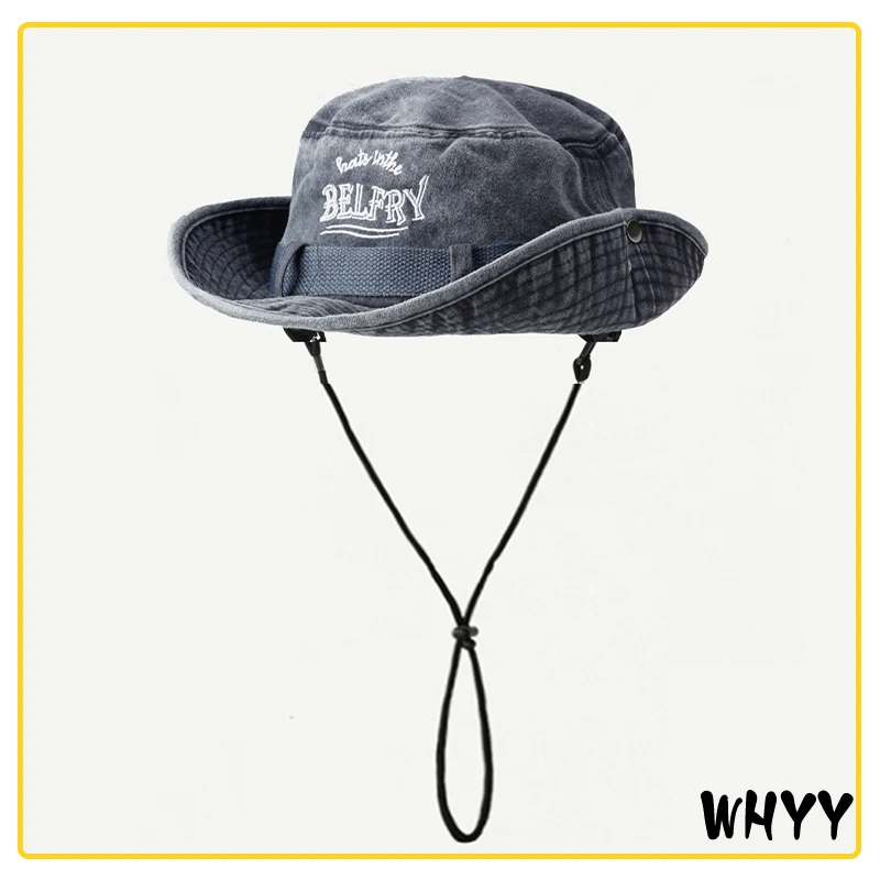 WHYY 1 PC Fashion Retro Bucket Hat Cotton Foldable Fisherman Hat Cowboy Washing Women Men Outdoor Sun Hat Beach Hat
WHYY 1 PC Fashion Retro Bucket Hat Cotton Foldable Fisherman Hat Cowboy Washing Women Men Outdoor Sun Hat Beach Hat