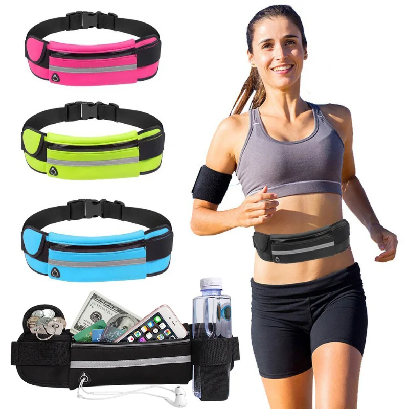 

Cross-country Running Belt Marathon Double Bag Bag Men and Women of Outdoor Fitness Kettle Waterproof Phone Movement