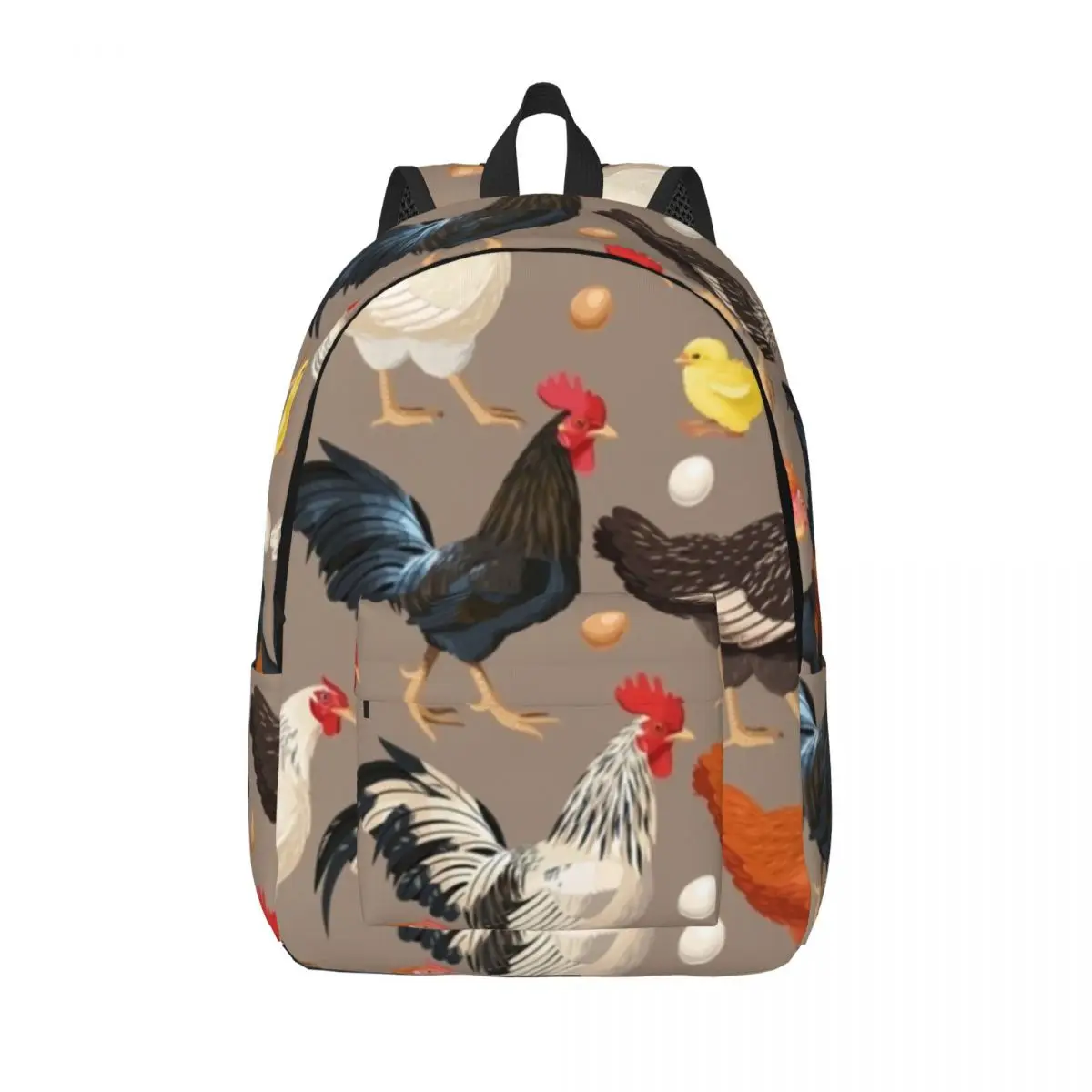 Colorful Chicken Canvas Backpacks Vintage Chickens Print Big Beautiful Backpack Trekking Bags
Colorful Chicken Canvas Backpacks Vintage Chickens Print Big Beautiful Backpack Trekking Bags