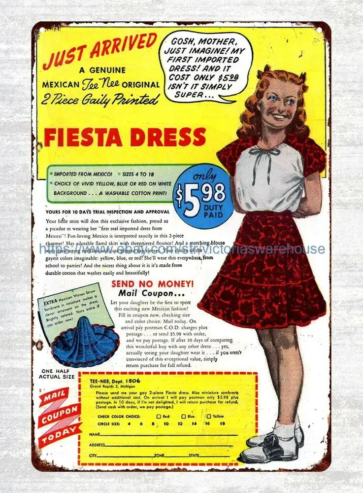 Украшение со скидкой, Мексиканский Тройник, праздничное платье 1948 ad, металлический жестяной знак
Украшение со скидкой, Мексиканский Тройник, праздничное платье 1948 ad, металлический жестяной знак