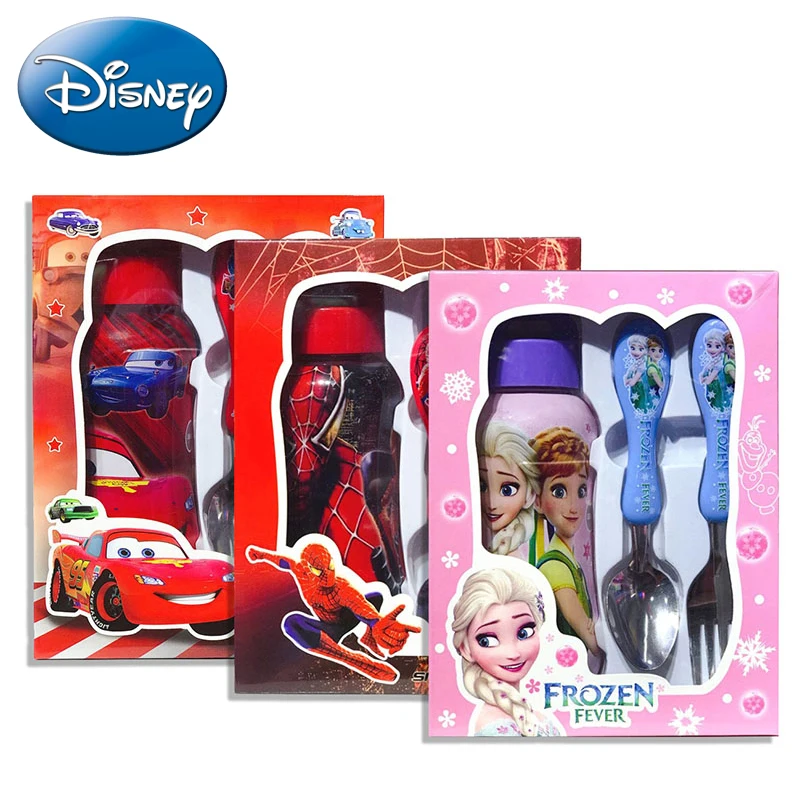 Disney Cartoon Tableware Set Spiderman Frozen Cars Anime Figures Fork Spoon Water Cup 3-piece Suit Children Birthday Boxed Gifts
Disney Cartoon Tableware Set Spiderman Frozen Cars Anime Figures Fork Spoon Water Cup 3-piece Suit Children Birthday Boxed Gifts