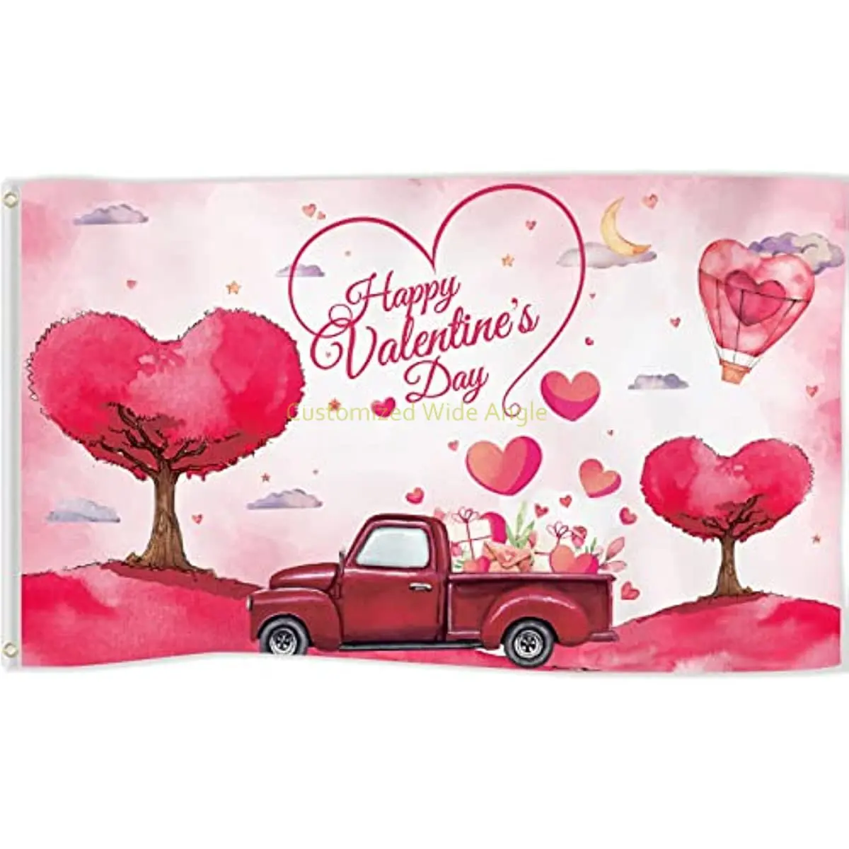 Happy Valentines Day Flag 3x5 Ft Valentine's Banner Red Trees Hearts Truck Flowers Hill Yard Sign Holiday Decorations
Happy Valentines Day Flag 3x5 Ft Valentine's Banner Red Trees Hearts Truck Flowers Hill Yard Sign Holiday Decorations