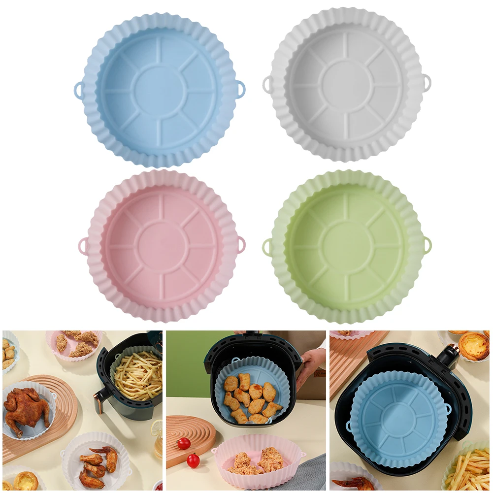 Air Fryers Silicone Pot Oven Baking Tray Pizza Chicken Basket Mat Reusable Round Replacemen Grill Pan Accessorie 5cmx17.5cm
Air Fryers Silicone Pot Oven Baking Tray Pizza Chicken Basket Mat Reusable Round Replacemen Grill Pan Accessorie 5cmx17.5cm