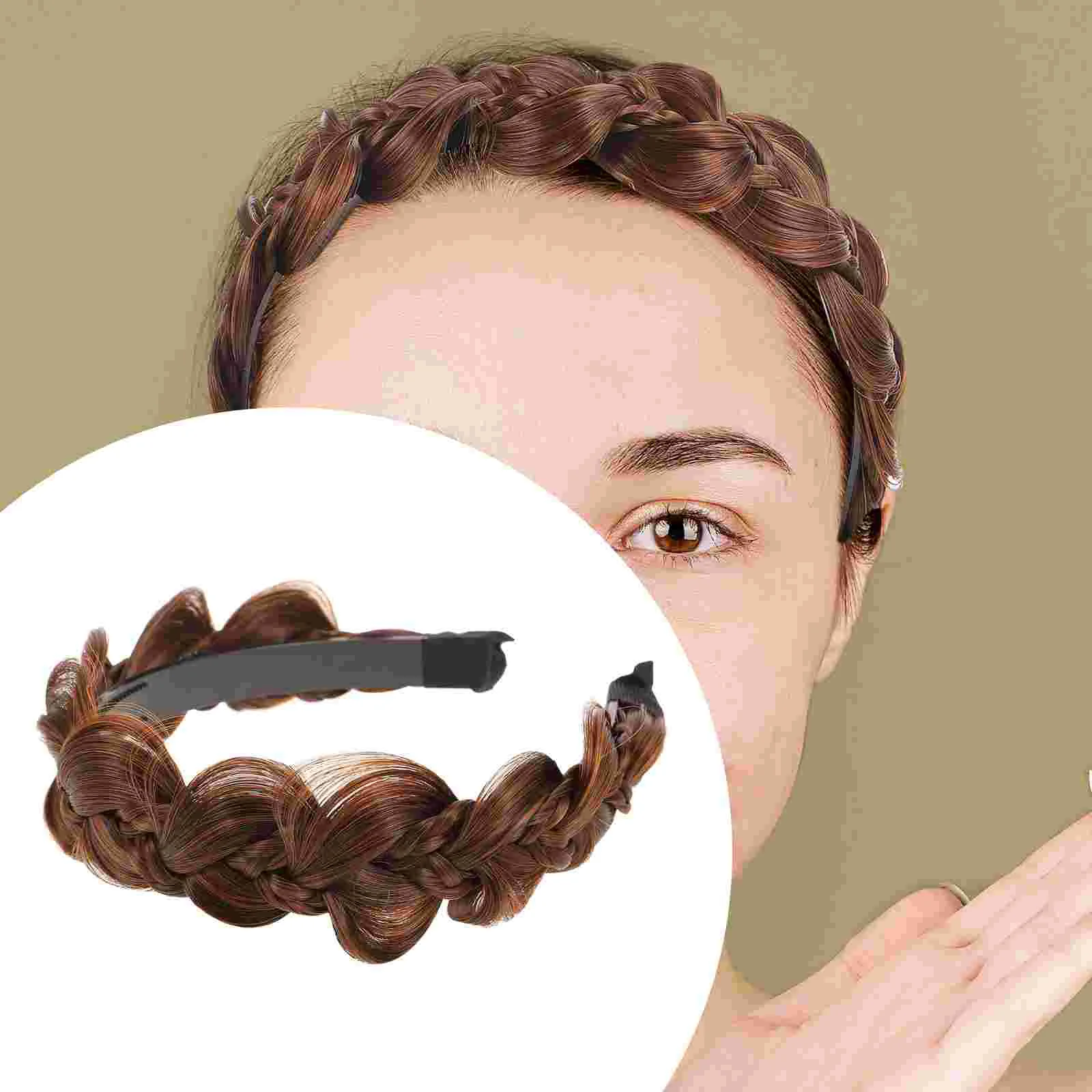 

Herringbone Headband Nonslip Women Hair Accessory Braid Teeth Hoops Braided Jewelry Braids