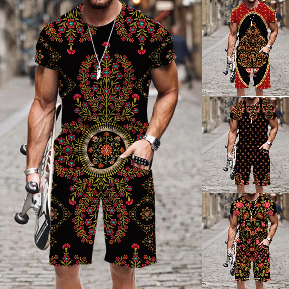 Man Summer Short Sleeve Funny Outfit Men's 3D Printed O Neck Tracksuit 2022 New Harajuku Street Hip-hop Beach T Shirts Short Set
Man Summer Short Sleeve Funny Outfit Men's 3D Printed O Neck Tracksuit 2022 New Harajuku Street Hip-hop Beach T Shirts Short Set