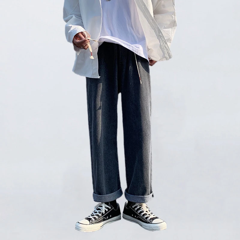 Four Seasons Men's Jeans Korean Style Street Loose Wide Leg Pants Harajuku Retro Blue Jeans Casual Overalls Fashion Streetwear
Four Seasons Men's Jeans Korean Style Street Loose Wide Leg Pants Harajuku Retro Blue Jeans Casual Overalls Fashion Streetwear
