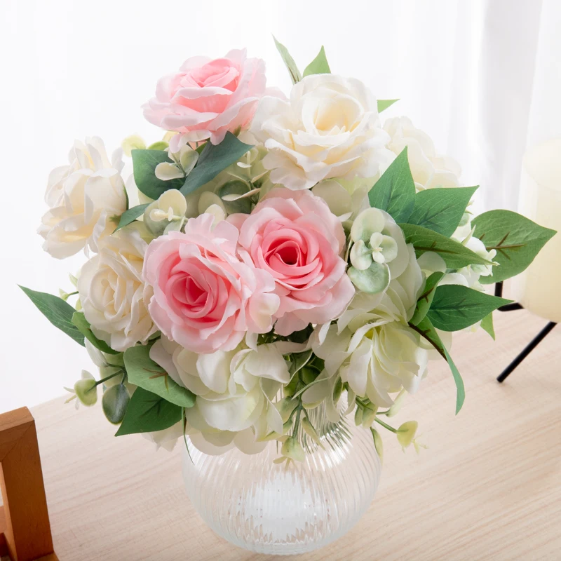 Artificial Flower French Silk Rose Bride Holding Bouquet Home Living Room Party Gift Fake Decoration Wedding Flower Arrangement
Artificial Flower French Silk Rose Bride Holding Bouquet Home Living Room Party Gift Fake Decoration Wedding Flower Arrangement