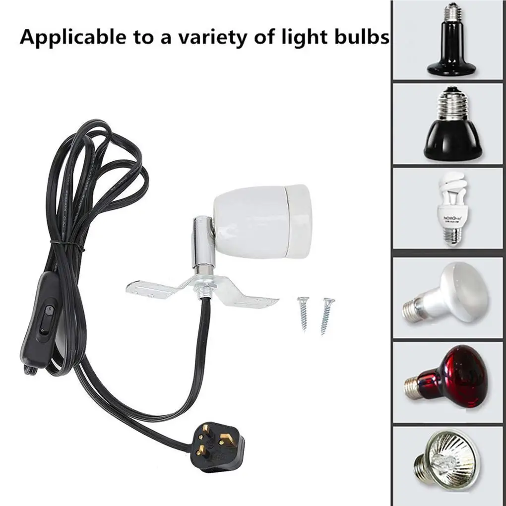 Reptile Pet Heating Lamp With Button Switch Universal Smooth Ceramic Safety Light Socket Lampshade Ornament Bulb Holder
Reptile Pet Heating Lamp With Button Switch Universal Smooth Ceramic Safety Light Socket Lampshade Ornament Bulb Holder