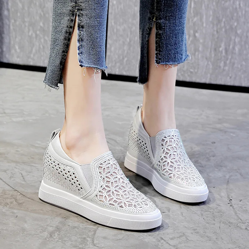 Flat Height low cut Insole Hollow out Shoes 202 Summer New Mesh Breathable Wedge Shoes Versatile Platform Casual Women's Shoes
Flat Height low cut Insole Hollow out Shoes 202 Summer New Mesh Breathable Wedge Shoes Versatile Platform Casual Women's Shoes