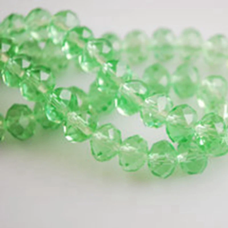 Rondelle Faceted Czech Crystal Glass Light Green Color 3mm 4mm 6mm 8/10/12/16 18mm Loose Spacer Beads for Jewelry Making DIY
Rondelle Faceted Czech Crystal Glass Light Green Color 3mm 4mm 6mm 8/10/12/16 18mm Loose Spacer Beads for Jewelry Making DIY
