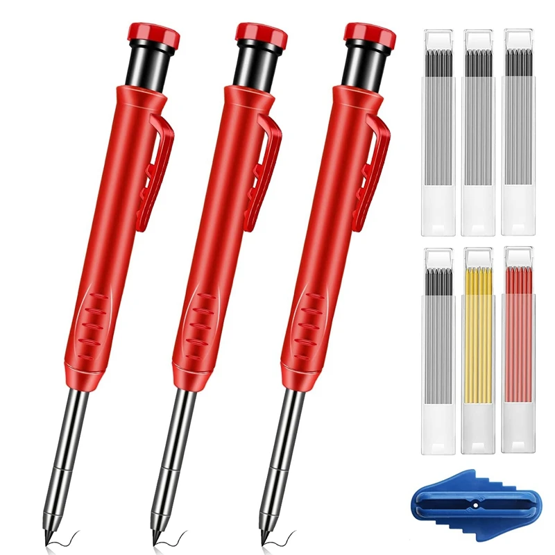 Mechanical Carpenter Pencils Kit with Sharpener Center Finder Woodworking Marking Tool for Architect Construction
Mechanical Carpenter Pencils Kit with Sharpener Center Finder Woodworking Marking Tool for Architect Construction