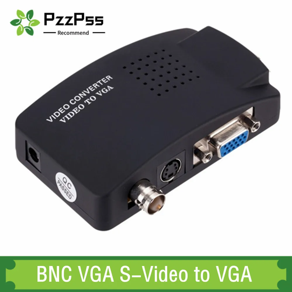 PzzPss BNC VGA Composite S-Video to VGA Converter Video Converter VGA Output Adapter Digital Switch Box For PC Mac TV Camera
PzzPss BNC VGA Composite S-Video to VGA Converter Video Converter VGA Output Adapter Digital Switch Box For PC Mac TV Camera
