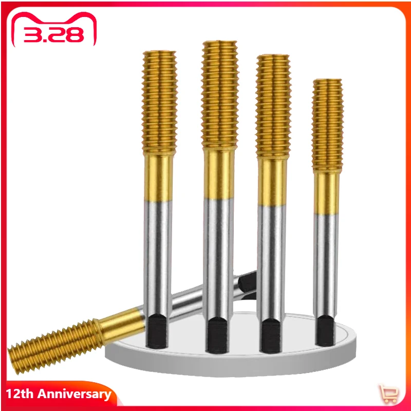 M2-M12 Titanium Coating Extrusion Taps Fluteless Forming Machine Plug Taps Metric Screw Thread Tap Drill Metal Threading Tool
M2-M12 Titanium Coating Extrusion Taps Fluteless Forming Machine Plug Taps Metric Screw Thread Tap Drill Metal Threading Tool