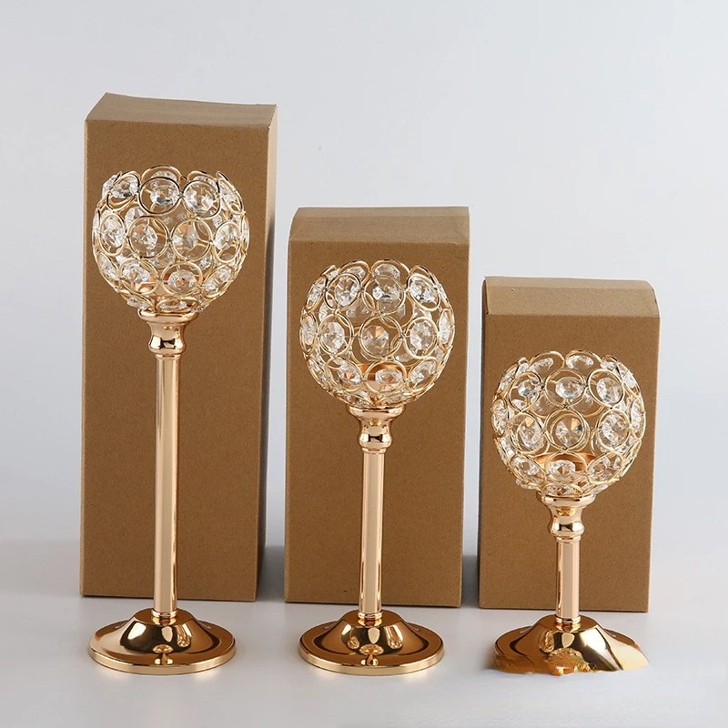European mini crystal candlestick creative metal decoration wedding hotel home candlelight dinner props decoration
European mini crystal candlestick creative metal decoration wedding hotel home candlelight dinner props decoration