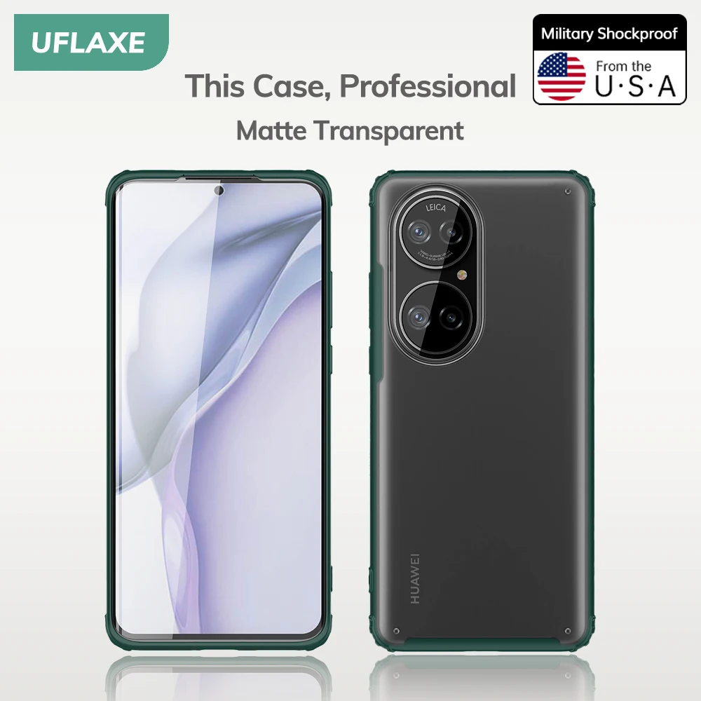 Оригинальный противоударный жесткий чехол UFLAXE для Huawei P50 Pro P40 Pro Plus, матовая прозрачная задняя крышка с защитой от желтых краев
Оригинальный противоударный жесткий чехол UFLAXE для Huawei P50 Pro P40 Pro Plus, матовая прозрачная задняя крышка с защитой от желтых краев