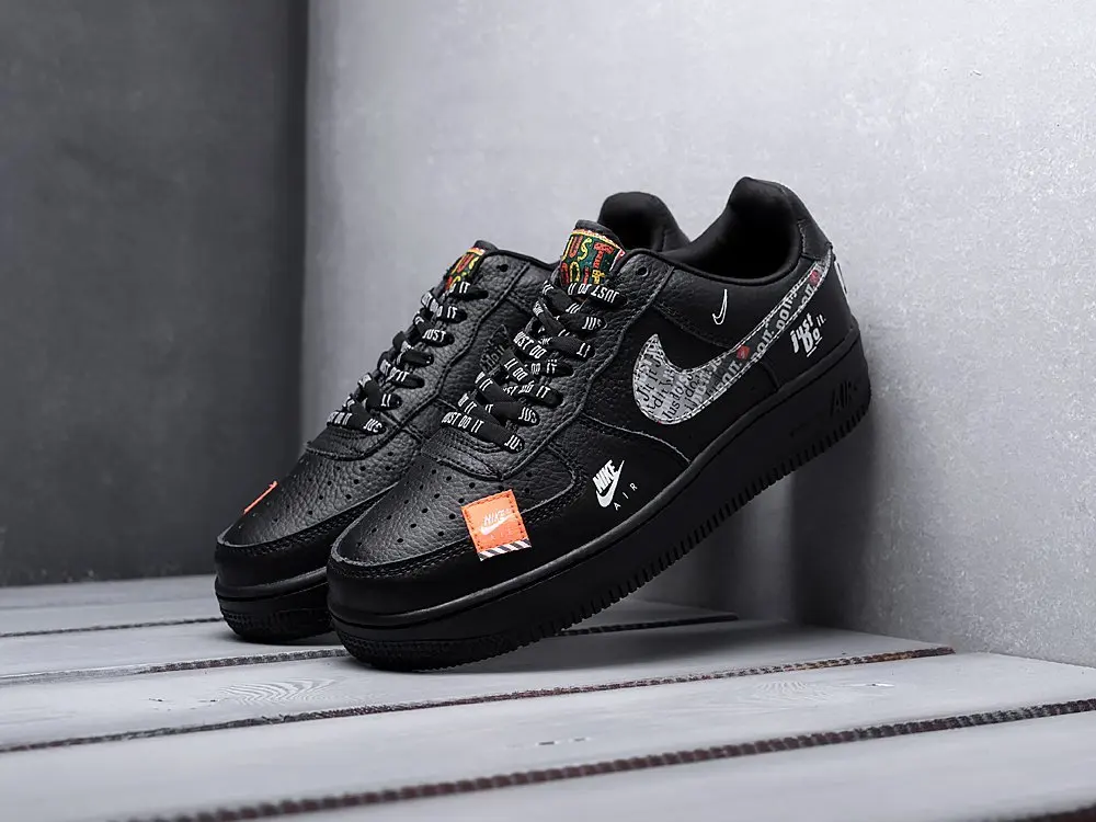 Кроссовки Nike Air Force 1 Low Черный Демисезон Мужской | Обувь