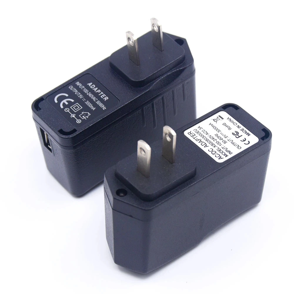 100~240V AC DC Adapter US Plug USB Charger 5V 3A 5 Volt 2A Converter Power Supply For Raspberry Pi
100~240V AC DC Adapter US Plug USB Charger 5V 3A 5 Volt 2A Converter Power Supply For Raspberry Pi