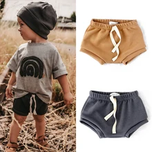 2023 Summer Shorts for Baby Boy Thick Cotton Shorts Outfit Newborn Baby Girls Bloomer Shorts Triangle PP Pants Toddler Trouser