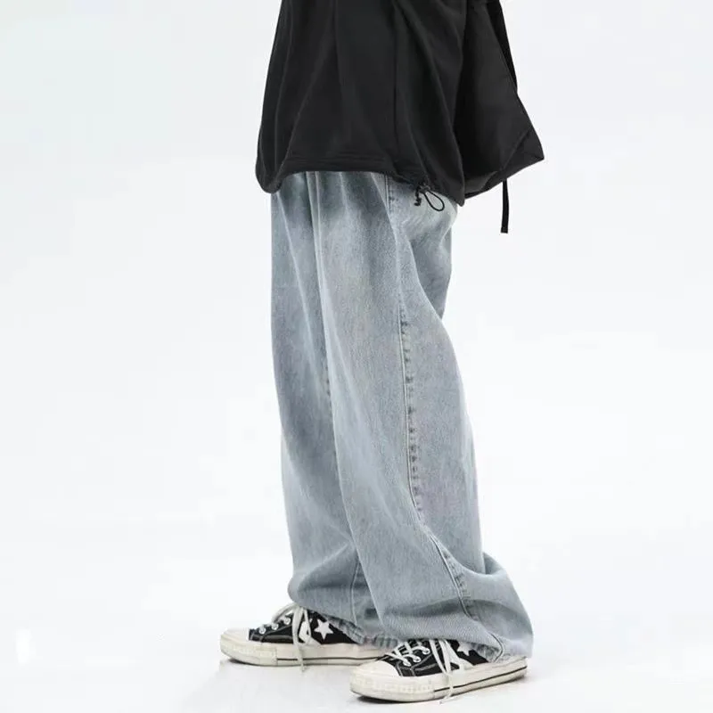 Мужские модные рабочие джинсы 2022, Свободные повседневные брюки высокого качества, брюки синего/черного цвета, популярные широкие брюки
Мужские модные рабочие джинсы 2022, Свободные повседневные брюки высокого качества, брюки синего/черного цвета, популярные широкие брюки