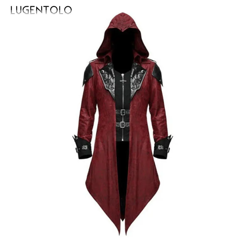 Куртка Lugentolo мужская с капюшоном, униформа в стиле стимпанк, костюм на молнии для вечеринки, Средневековья, Хэллоуина, эпохи Возрождения, пальто для косплея
Куртка Lugentolo мужская с капюшоном, униформа в стиле стимпанк, костюм на молнии для вечеринки, Средневековья, Хэллоуина, эпохи Возрождения, пальто для косплея