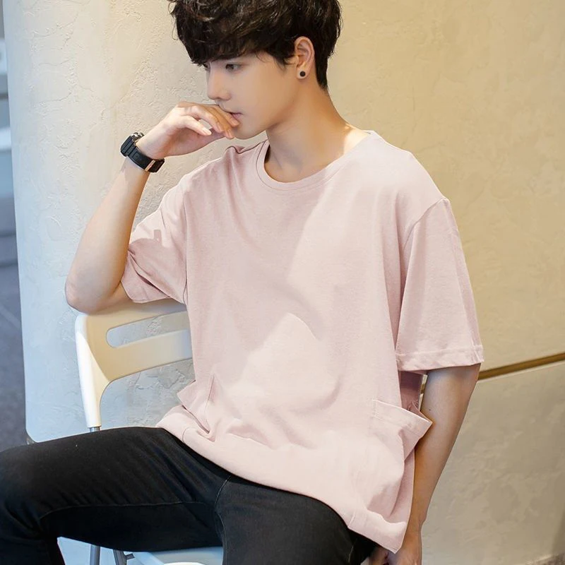 100% Cotton Solid Pockets 2xl Oversized Summer Short Sleeve O Neck Men T Shirt Korean Harajuku Fashion New High Quality Clothing
100% Cotton Solid Pockets 2xl Oversized Summer Short Sleeve O Neck Men T Shirt Korean Harajuku Fashion New High Quality Clothing