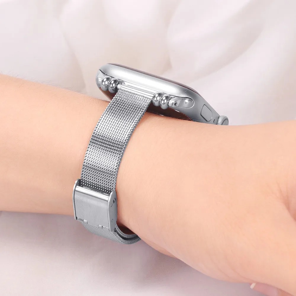 Ремешок металлический для Apple Watch 8, браслет из нержавеющей стали для iwatch Series 7 se 6 5 4 3, 45 мм 44 мм 40 мм 41 мм 38 42 мм
Ремешок металлический для Apple Watch 8, браслет из нержавеющей стали для iwatch Series 7 se 6 5 4 3, 45 мм 44 мм 40 мм 41 мм 38 42 мм